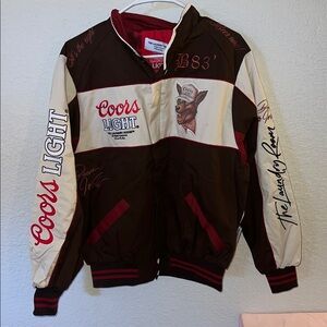 The Laundry Room Coors Light Brown and White Jacket